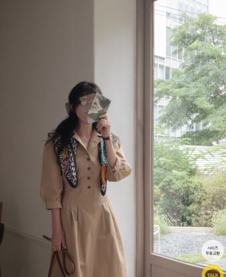 HEY/TO SEWING東大門實拍女士新品人氣推薦連衣裙不含圍巾BY HEY/TO SEWING連衣裙