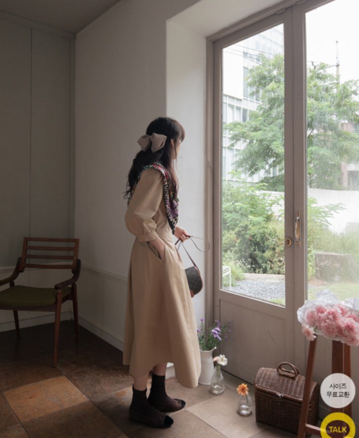 HEY/TO SEWING東大門實拍女士新品人氣推薦連衣裙不含圍巾BY HEY/TO SEWING連衣裙