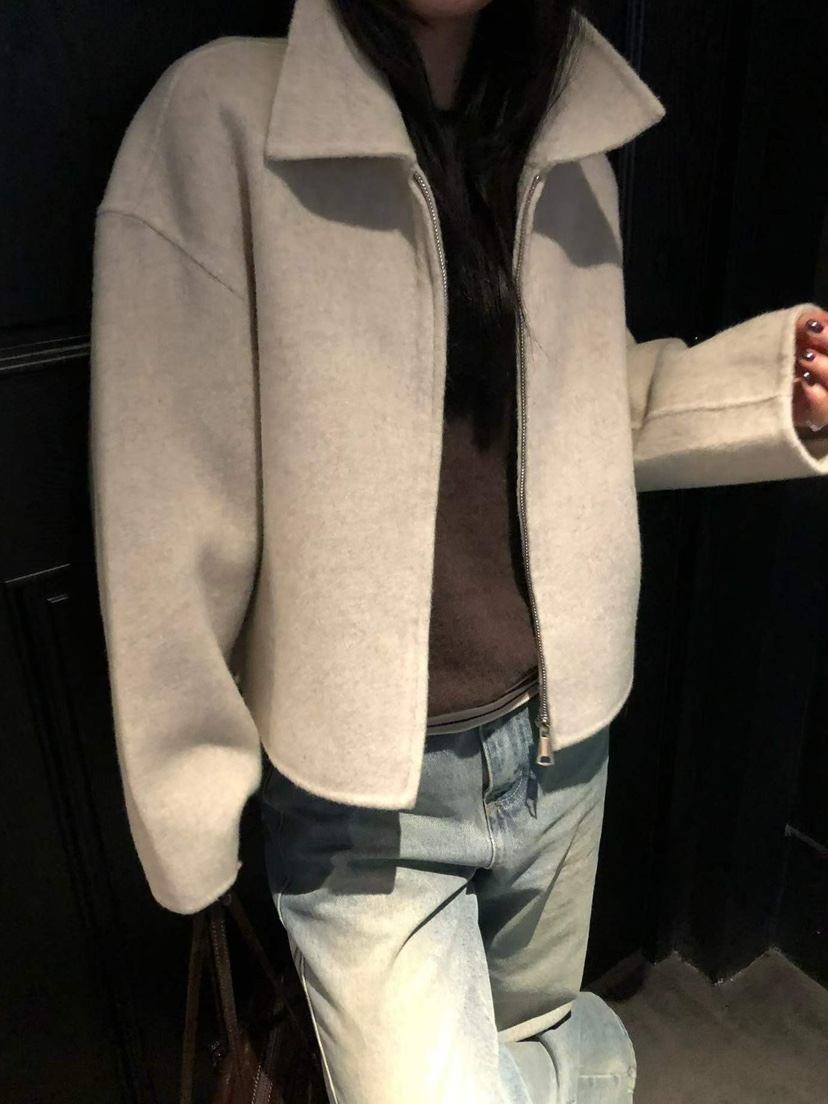 DARLUZ_MI東大門實拍女士新款時尚休閑真品熱賣人氣短款大衣DARLUZ_MI短款大衣