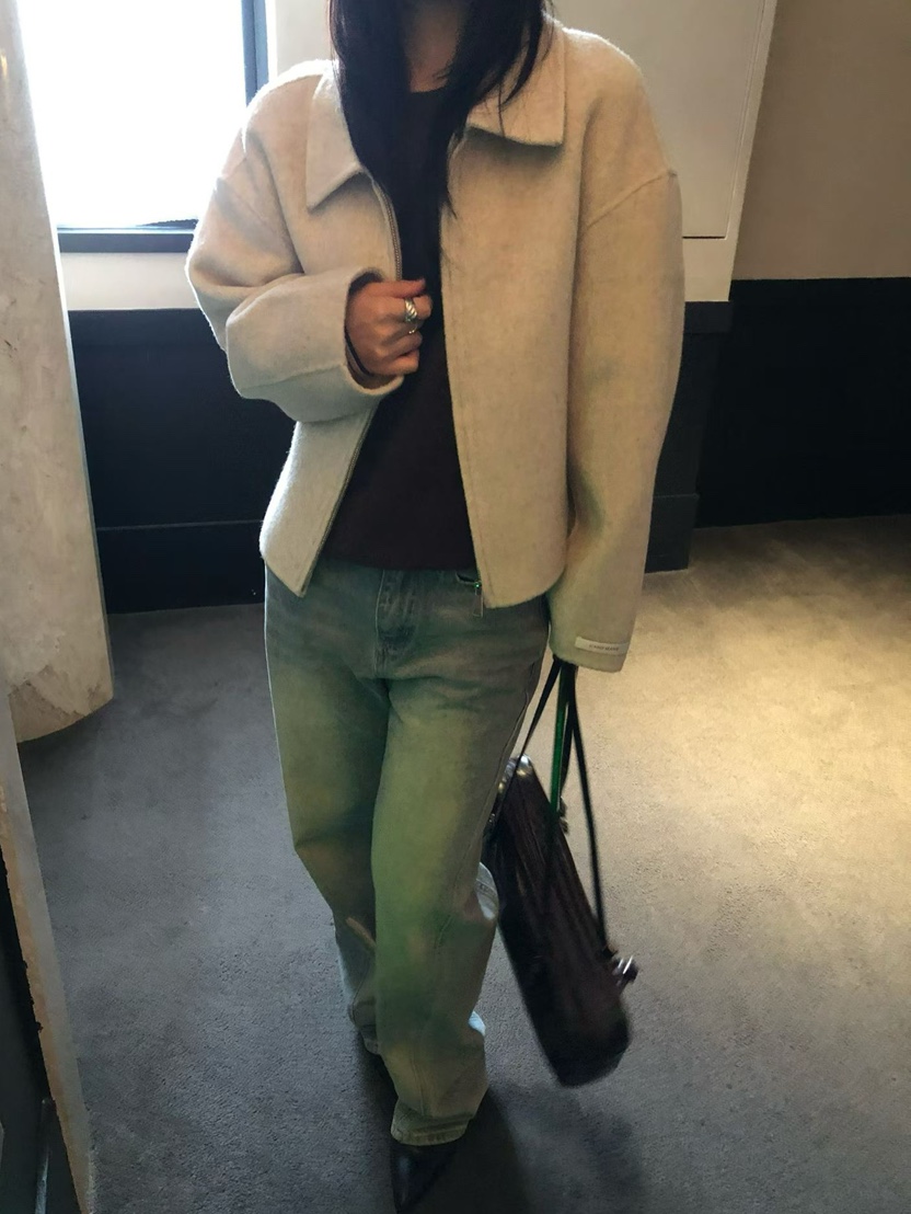 DARLUZ_MI東大門實拍女士新款時尚休閑真品熱賣人氣短款大衣DARLUZ_MI短款大衣