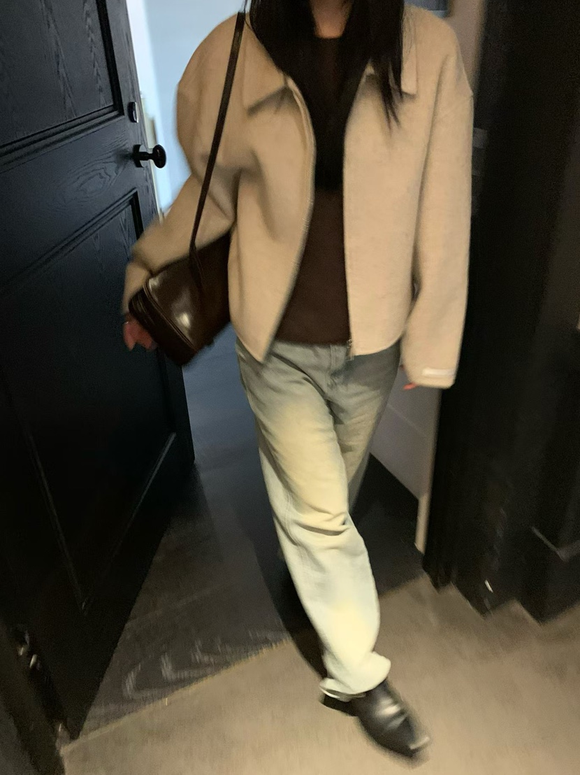 DARLUZ_MI東大門實拍女士新款時尚休閑真品熱賣人氣短款大衣DARLUZ_MI短款大衣