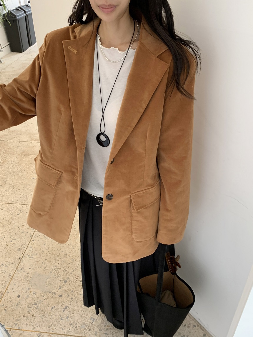 KYEM韓國代購女士新品人氣真品推薦熱賣休閑時尚夾克天鵝絨KYEM夾克