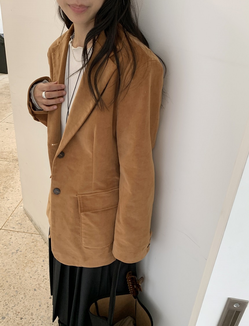 KYEM韓國代購女士新品人氣真品推薦熱賣休閑時尚夾克天鵝絨KYEM夾克