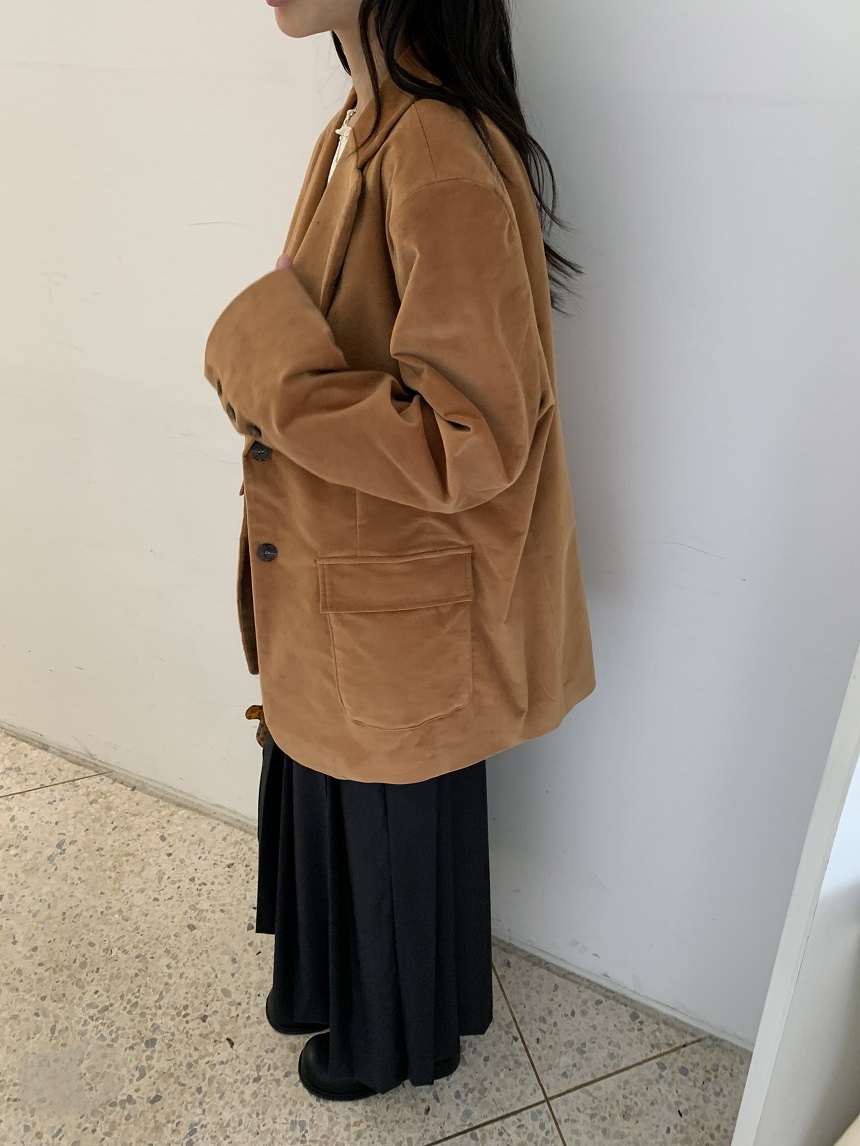 KYEM韓國代購女士新品人氣真品推薦熱賣休閑時尚夾克天鵝絨KYEM夾克