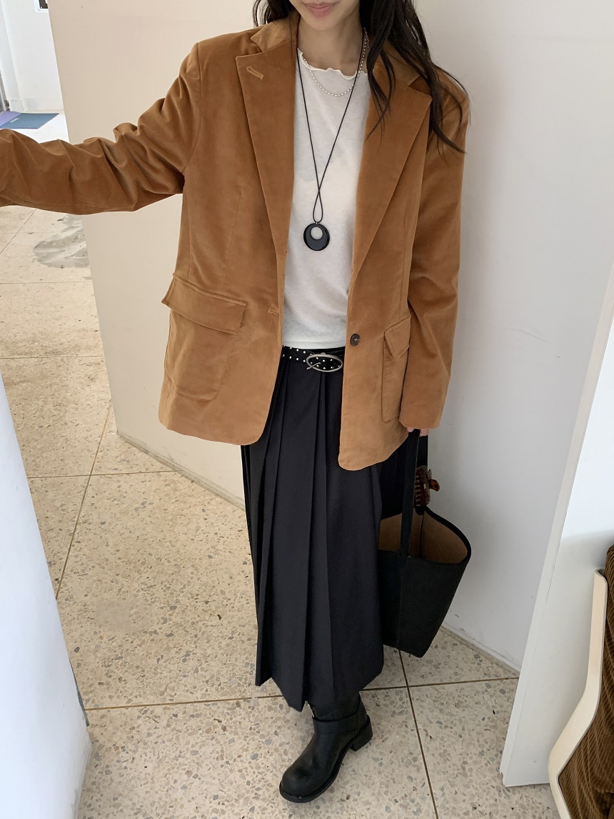 KYEM韓國代購女士新品人氣真品推薦熱賣休閑時尚夾克天鵝絨KYEM夾克