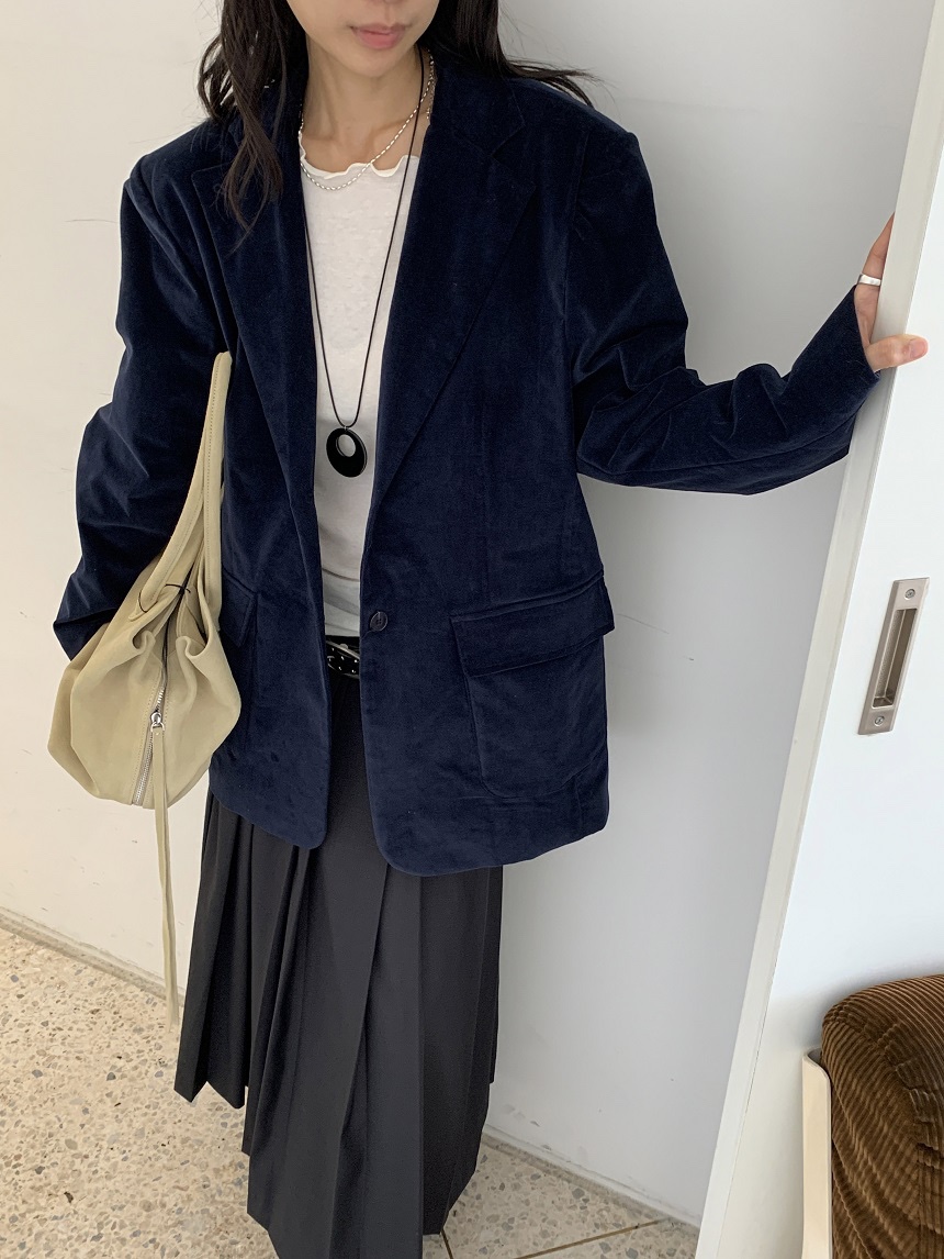 KYEM韓國代購女士新品人氣真品推薦熱賣休閑時尚夾克天鵝絨KYEM夾克