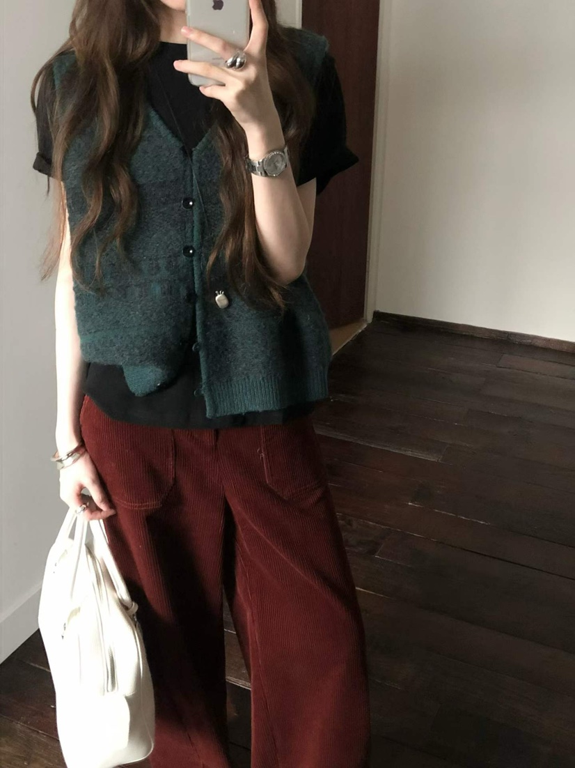 DARLUZ_MI東大門直郵女裝新品時尚真品休閑推薦人氣馬甲復古DARLUZ_MI馬甲