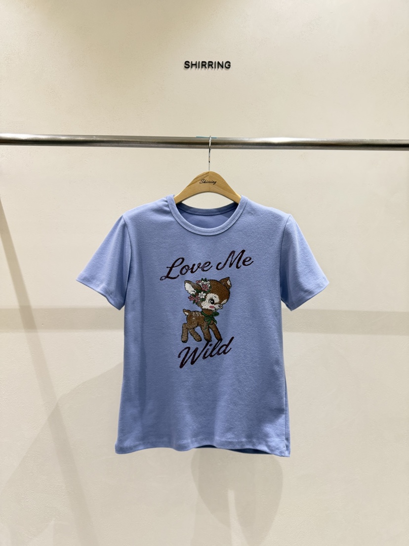 SHIRRING東大門代購女裝新品人氣熱賣推薦真品休閑時尚T恤SHIRRINGT恤圖色2