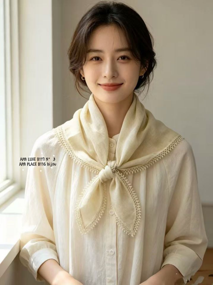 N3東大門實拍女士新品熱賣休閑人氣推薦時尚圍巾披肩蕾絲N3圍巾/披肩