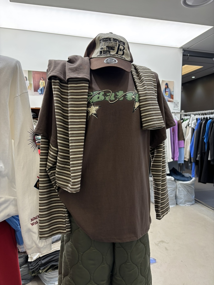 INTHEEND韓國直郵女裝新品真品推薦人氣熱賣時尚休閑長袖T恤INTHEEND長袖T恤