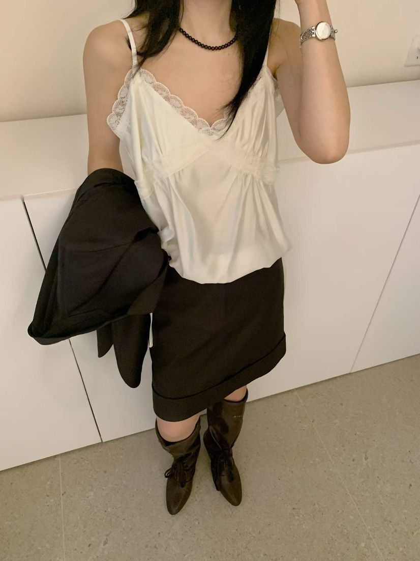 DARLUZ_MI東大門代購女裝新品熱賣時尚休閑真品吊帶背心蕾絲DARLUZ_MI吊帶/背心