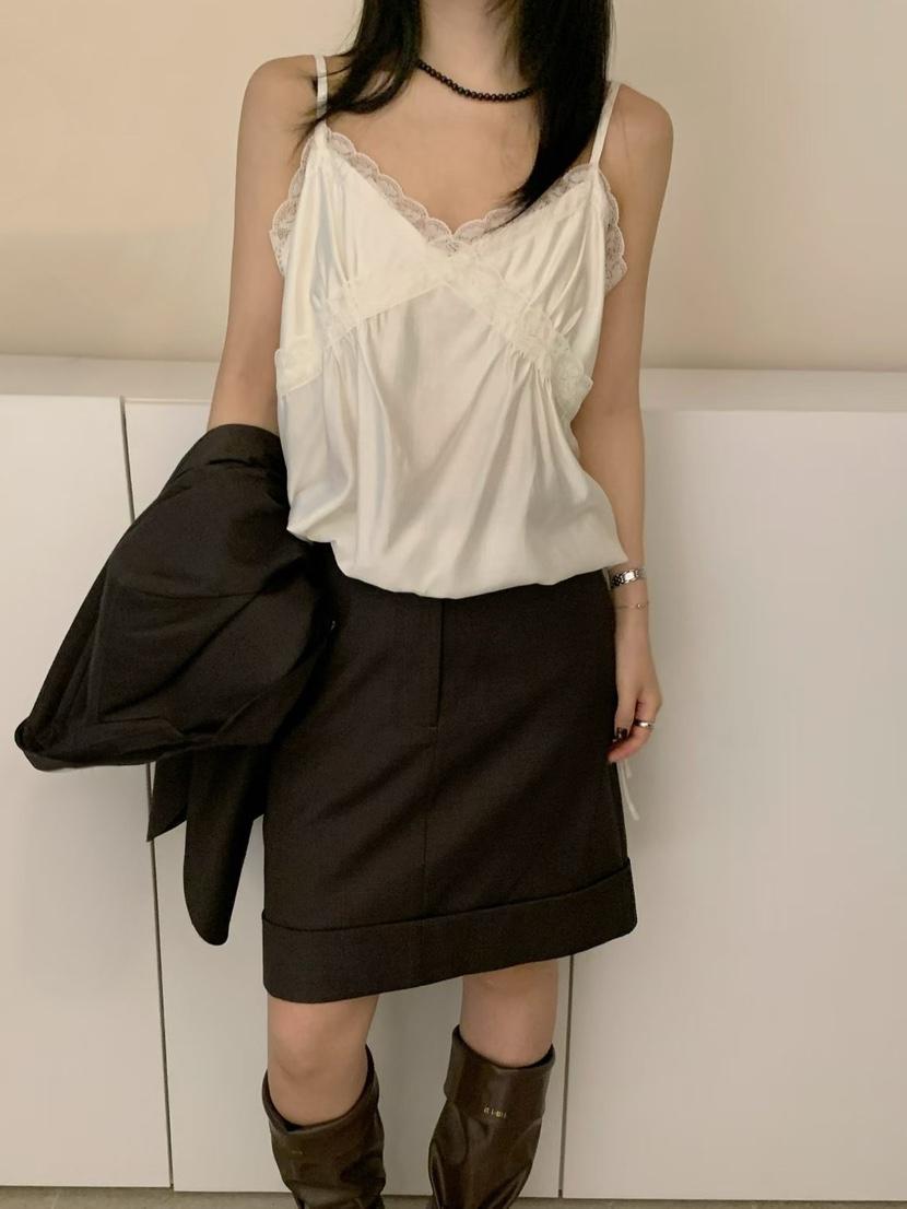 DARLUZ_MI東大門代購女裝新品熱賣時尚休閑真品吊帶背心蕾絲DARLUZ_MI吊帶/背心