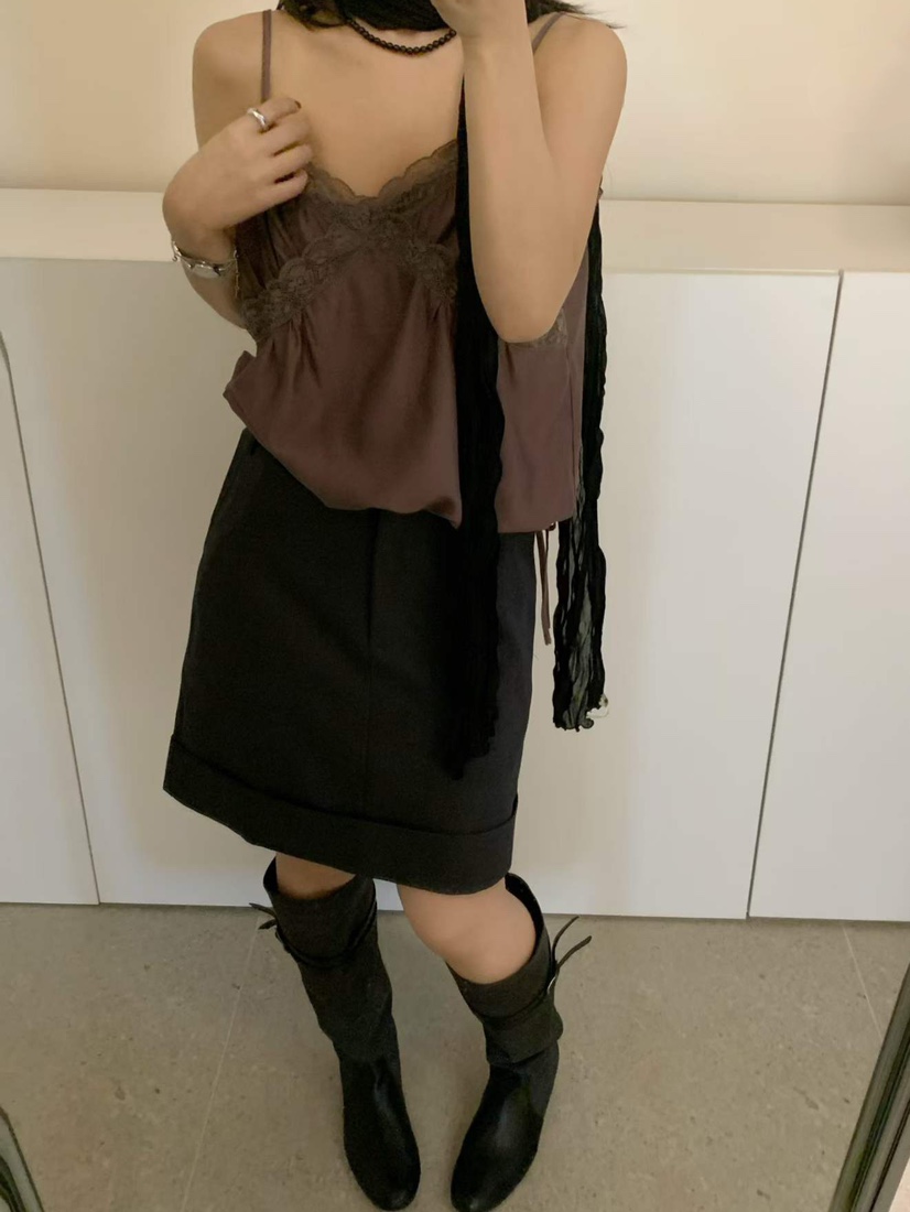 DARLUZ_MI東大門代購女裝新品熱賣時尚休閑真品吊帶背心蕾絲DARLUZ_MI吊帶/背心