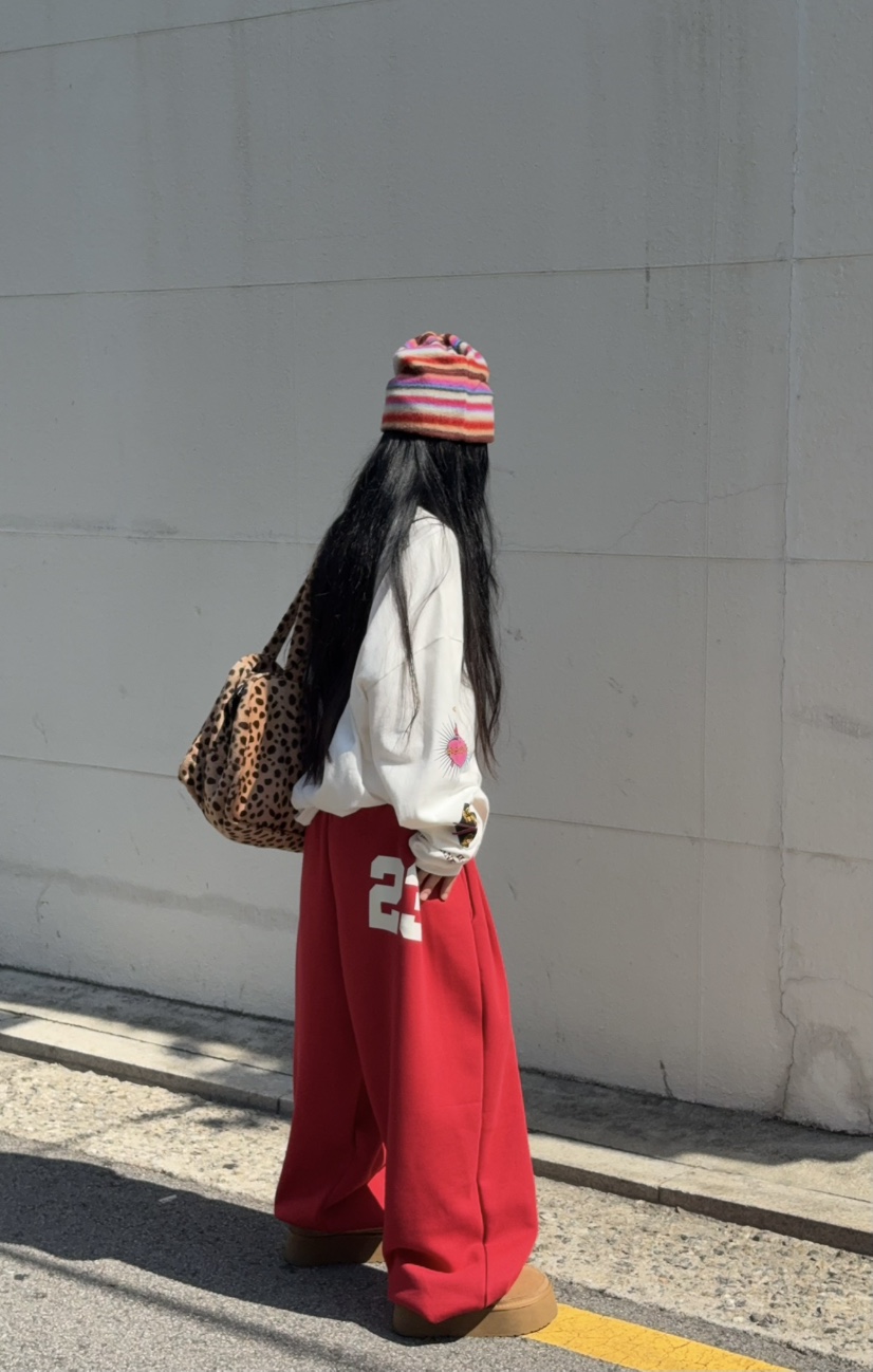 INTHEEND韓國直郵女裝新款真品推薦人氣休閑時尚休閑褲褶裥INTHEEND休閑褲