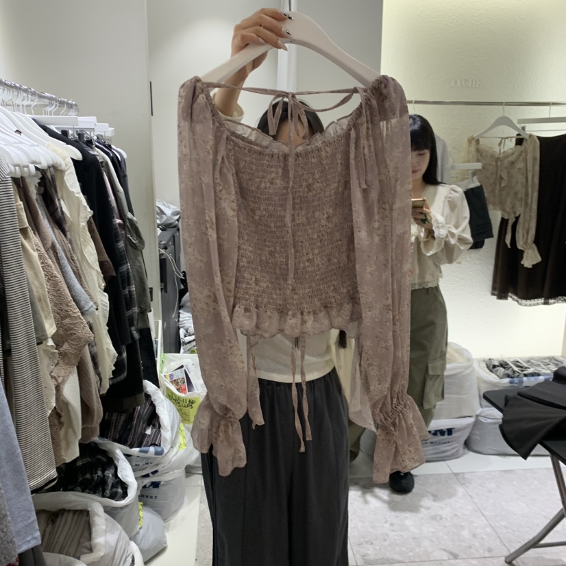TYCHE東大門實拍女士新品熱賣時尚推薦真品休閑襯衫蕾絲衫TYCHE襯衫/蕾絲衫