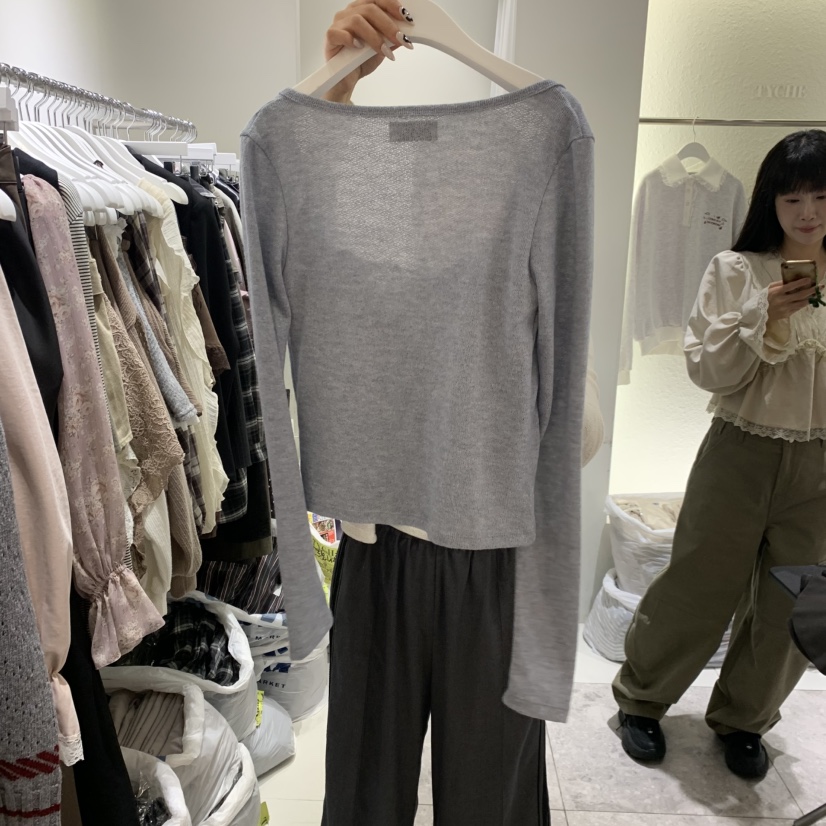 TYCHE東大門代購女裝新款熱賣推薦時尚休閑真品針織衫假兩件TYCHE針織衫