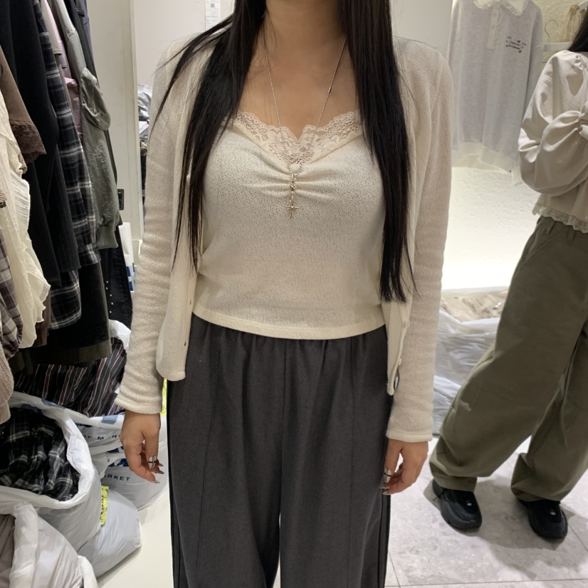 TYCHE東大門代購女裝新款熱賣推薦時尚休閑真品針織衫假兩件TYCHE針織衫圖色1
