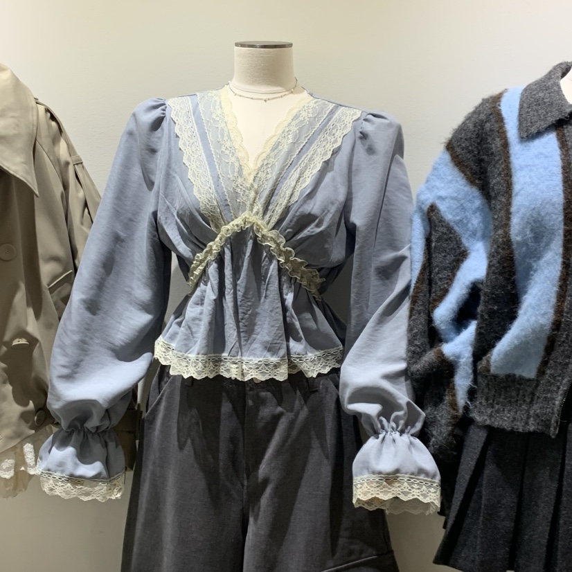 TYCHE韓國直郵女裝新品人氣熱賣推薦休閑真品時尚襯衫蕾絲衫TYCHE襯衫/蕾絲衫圖色2