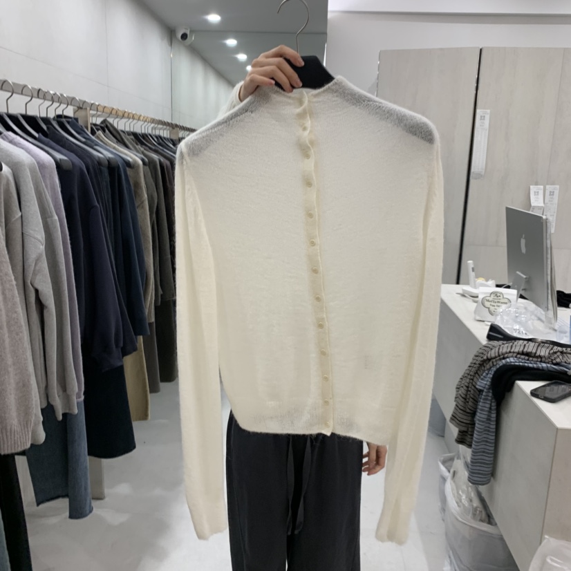 ETTER-B韓國直郵女士新款時尚真品熱賣推薦人氣開衫紐扣ETTER-B開衫圖色1白