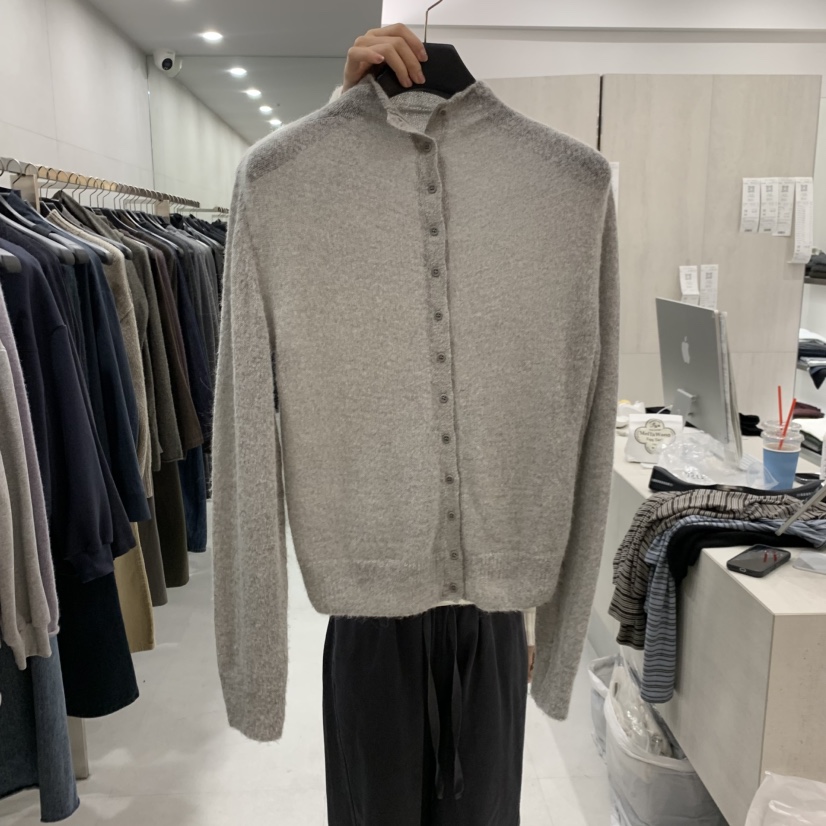 ETTER-B韓國直郵女士新款時尚真品熱賣推薦人氣開衫紐扣ETTER-B開衫圖色2灰