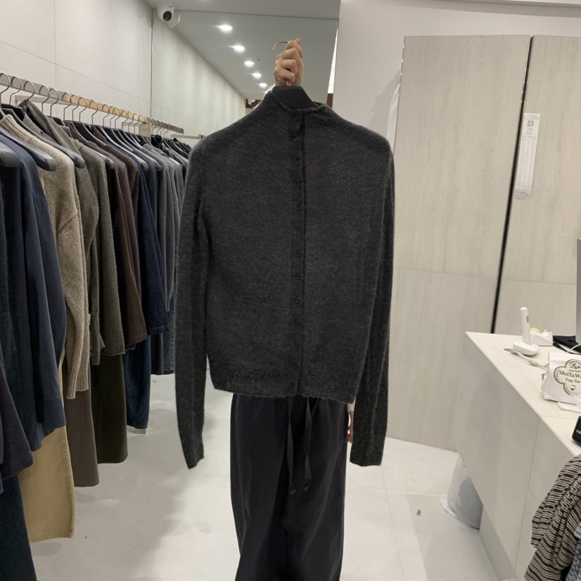 ETTER-B韓國直郵女士新款時尚真品熱賣推薦人氣開衫紐扣ETTER-B開衫圖色3深灰