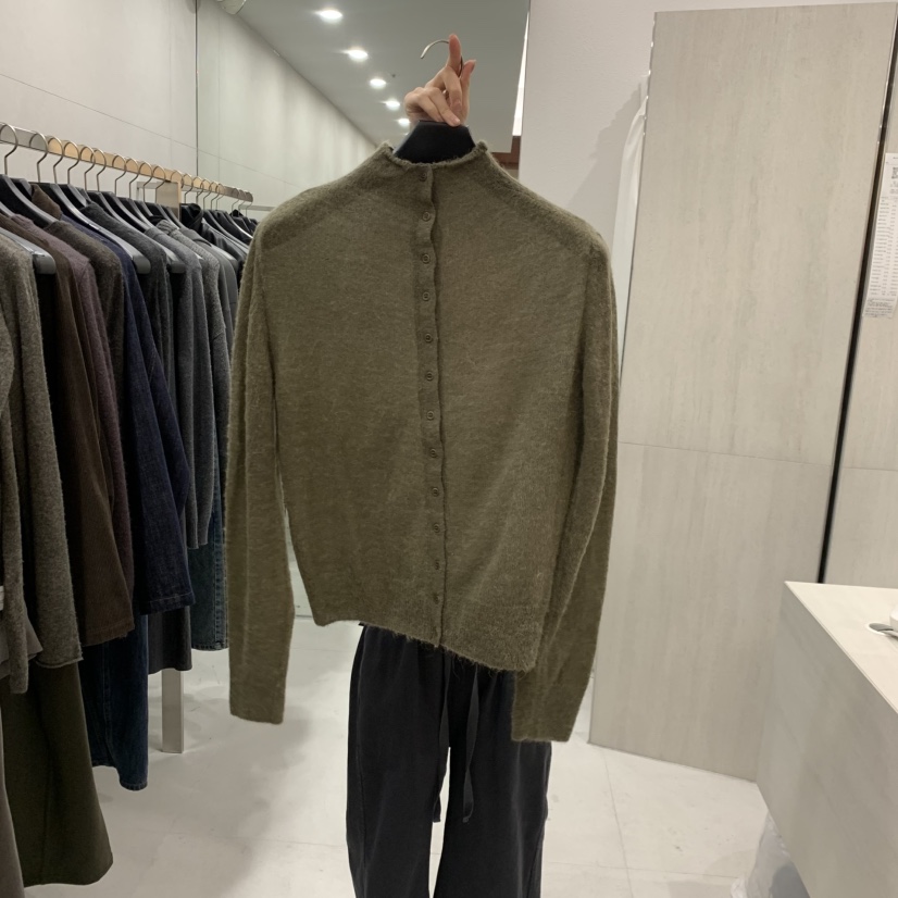 ETTER-B韓國直郵女士新款時尚真品熱賣推薦人氣開衫紐扣ETTER-B開衫圖色6綠