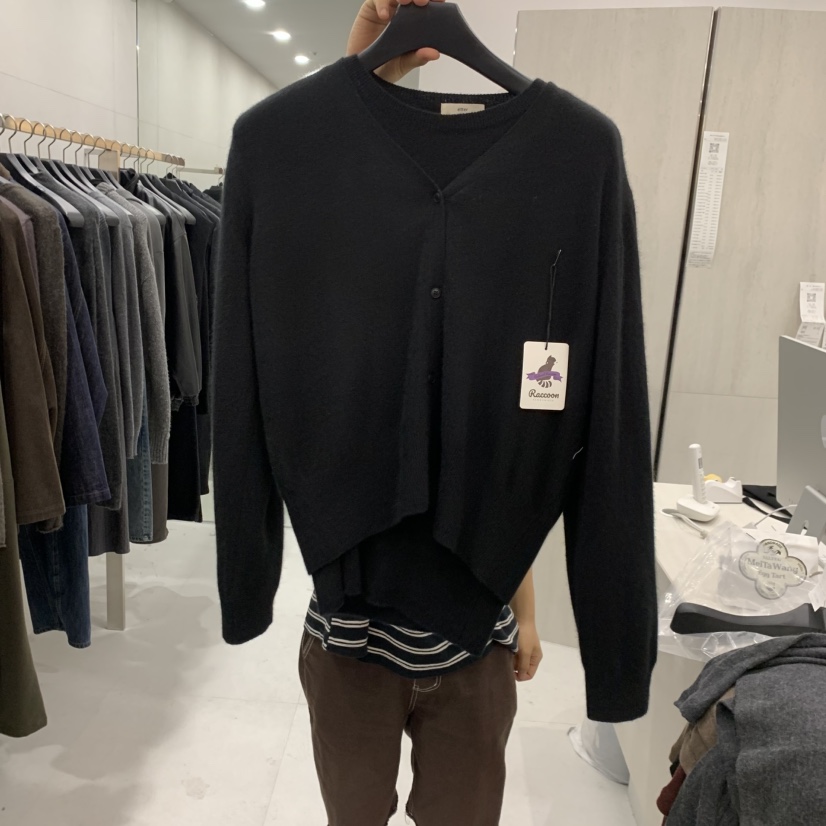 ETTER-B東大門直郵女裝新款熱賣推薦真品開衫不含內搭浣熊ETTER-B開衫圖色4黑