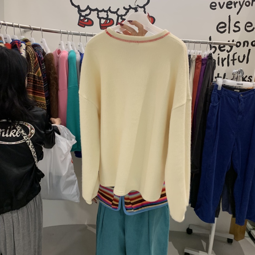VENTI東大門實拍女裝新品時尚人氣休閑熱賣推薦真品長袖T恤VENTI長袖T恤