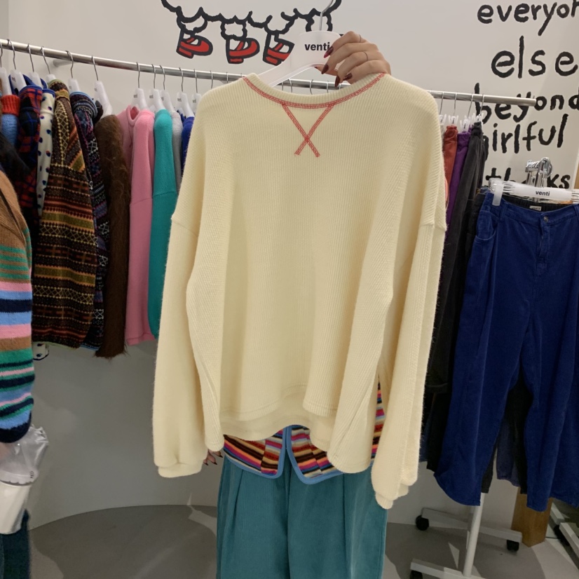 VENTI東大門實拍女裝新品時尚人氣休閑熱賣推薦真品長袖T恤VENTI長袖T恤圖色1