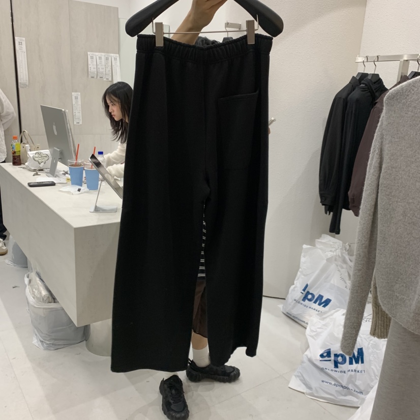 ETTER-B東大門直郵女裝新品休閑時尚熱賣休閑褲加絨拉絲ETTER-B休閑褲