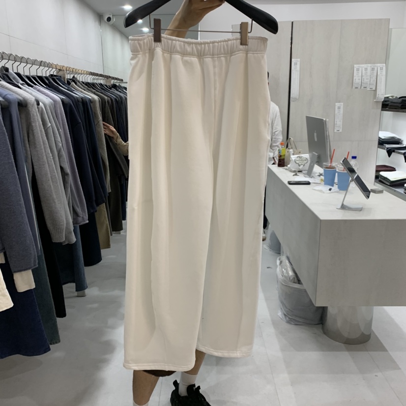 ETTER-B東大門直郵女裝新品休閑時尚熱賣休閑褲加絨拉絲ETTER-B休閑褲圖色2白