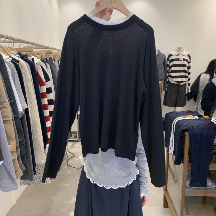TAN&amp;COMO韓國直郵女裝新品休閑時尚推薦熱賣長袖T恤tan-COMO長袖T恤圖色2