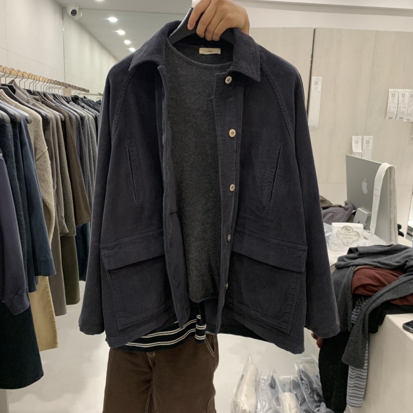 ETTER-B韓國直郵女士新款熱賣時尚人氣休閑夾克不含內搭ETTER-B夾克圖色3深藍