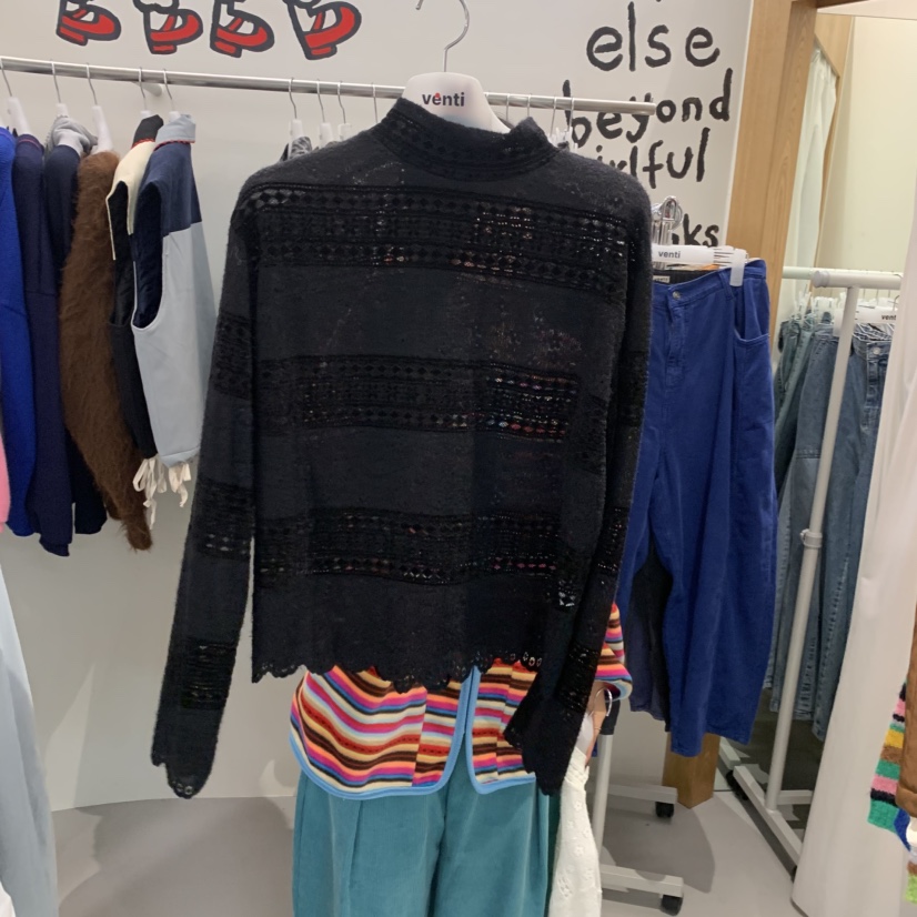 VENTI東大門實拍女士新品人氣推薦熱賣休閑時尚長袖T恤高領VENTI長袖T恤圖色2