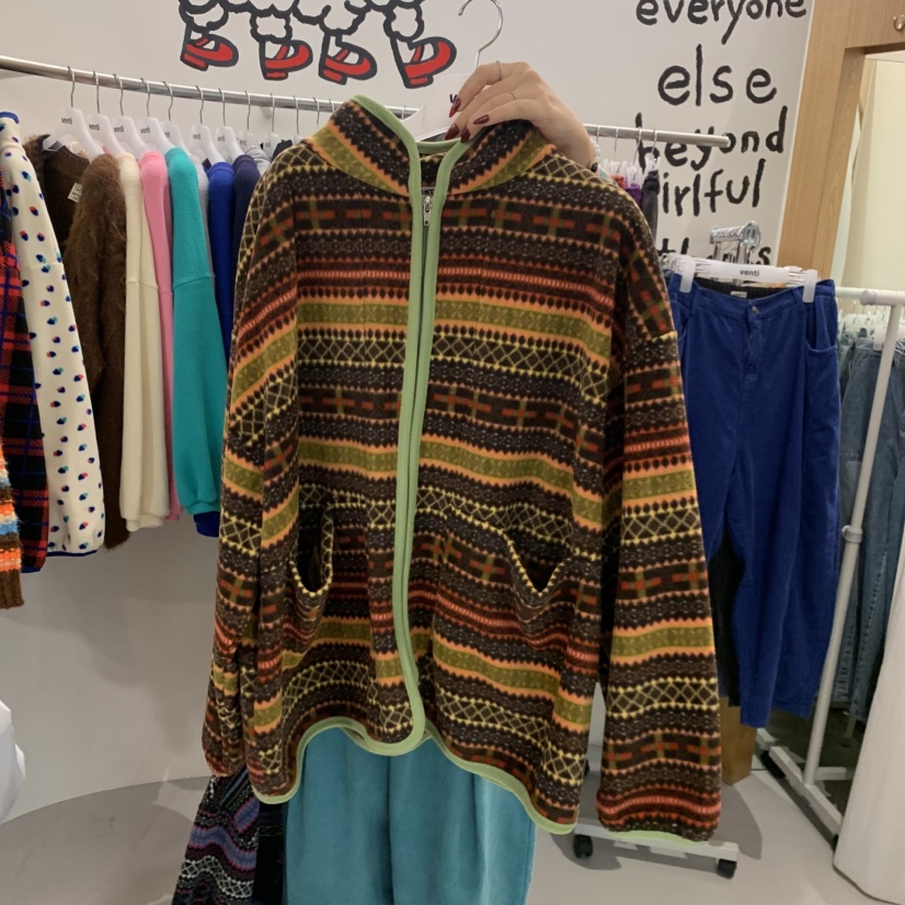 VENTI東大門實拍女士新品推薦時尚熱賣真品人氣休閑夾克抓絨VENTI夾克圖色1