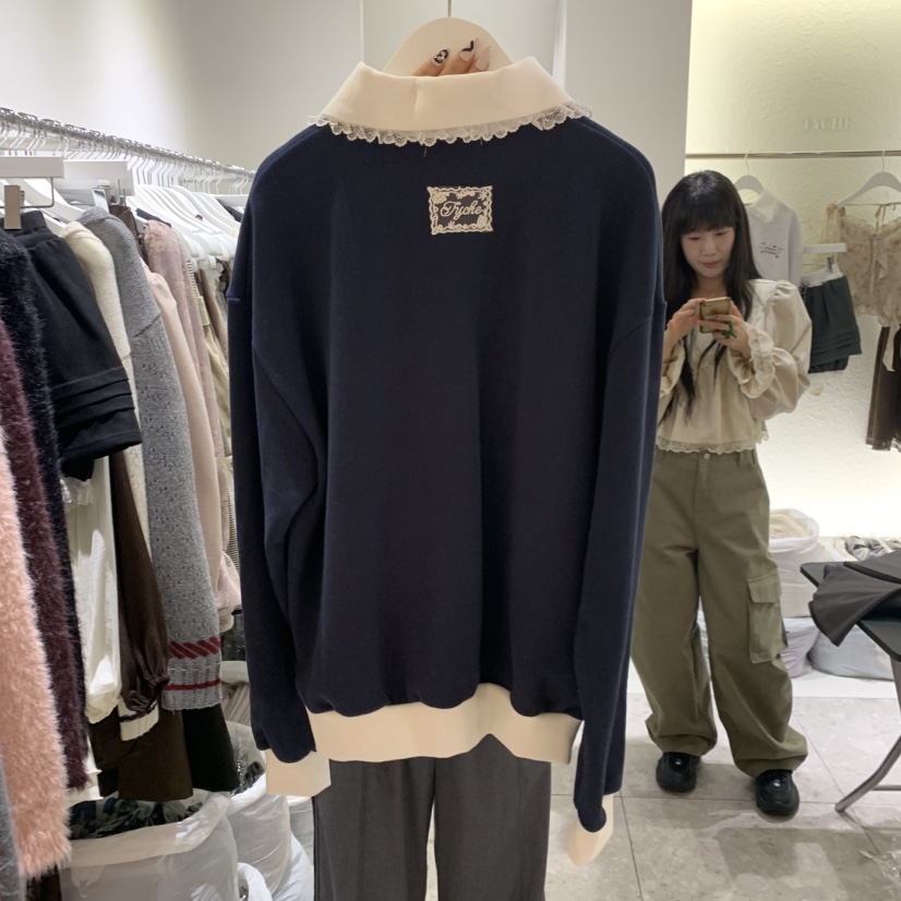 TYCHE韓國代購女士新品時尚推薦真品人氣熱賣休閑衛衣加絨TYCHE衛衣