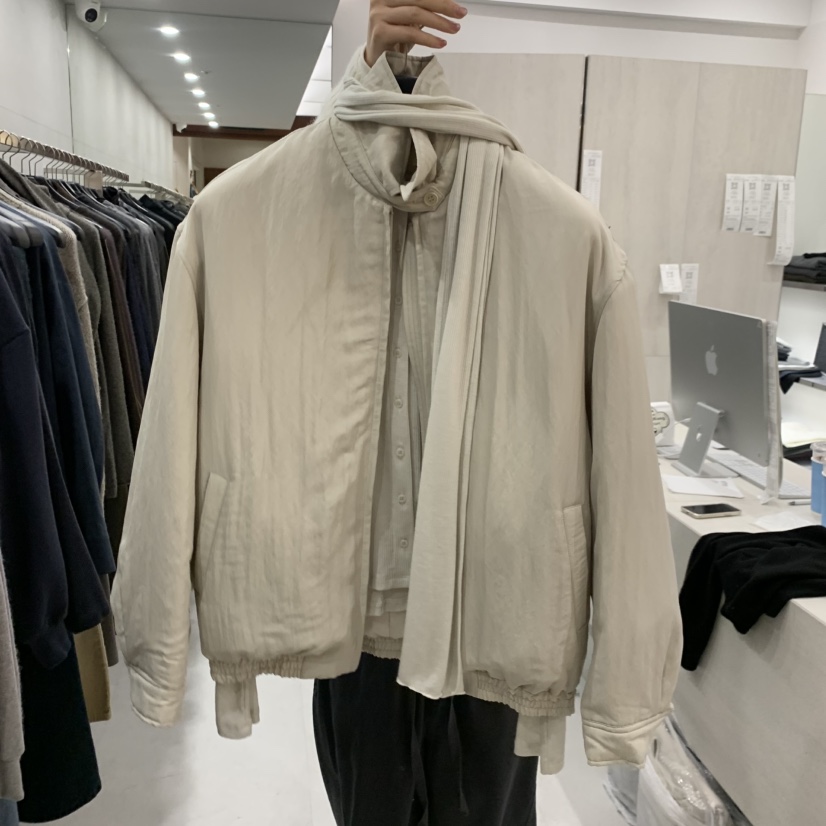 ETTER-B東大門直郵女裝新品熱賣真品推薦休閑短款棉服棉ETTER-B短款棉服圖色2米白