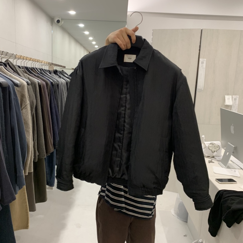 ETTER-B東大門直郵女裝新品熱賣真品推薦休閑短款棉服棉ETTER-B短款棉服圖色3黑