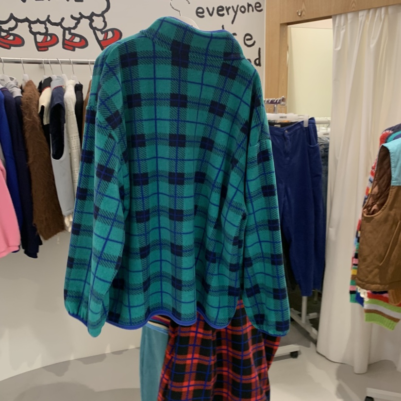 VENTI東大門代購女士新款熱賣真品人氣時尚推薦夾克格紋抓絨VENTI夾克