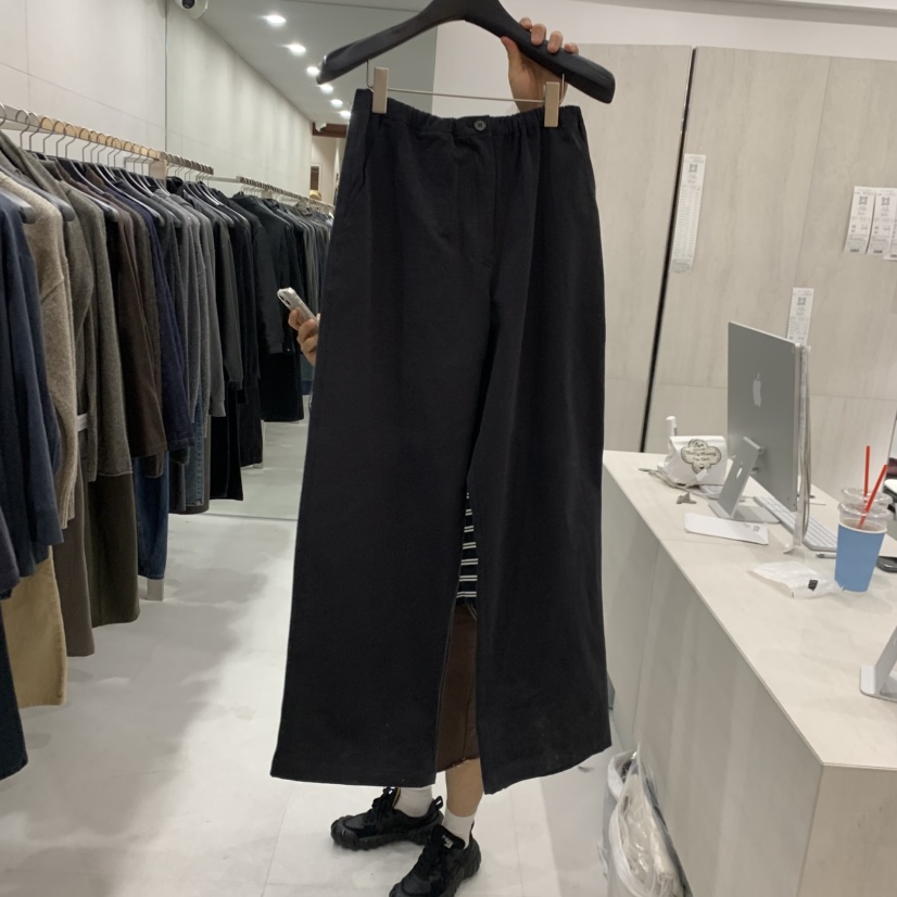 ETTER-B韓國代購女裝新款真品休閑熱賣推薦時尚休閑褲棉ETTER-B休閑褲圖色2黑