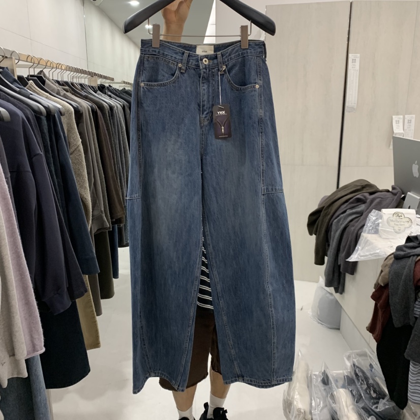ETTER-B韓國直郵女士新品時尚推薦真品人氣熱賣休閑牛仔褲ETTER-B牛仔褲圖色2中藍
