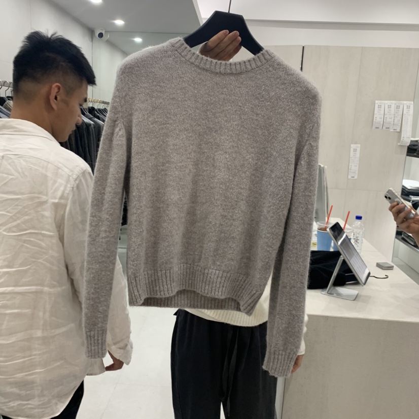 ETTER-B韓國代購女士新品真品熱賣休閑推薦針織衫不含內搭ETTER-B針織衫圖色1灰