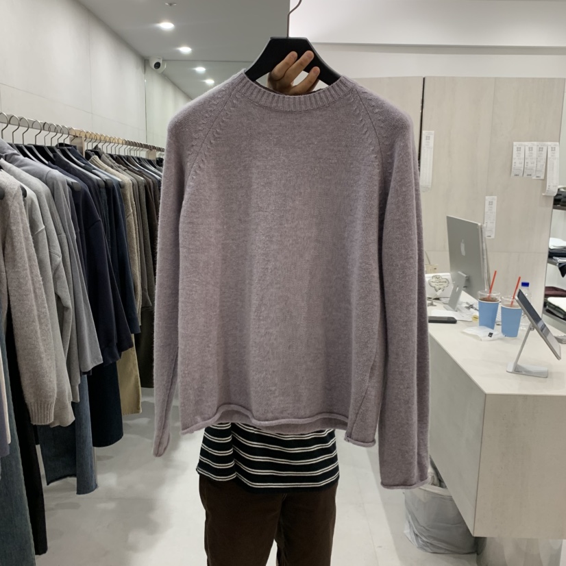 ETTER-B韓國代購女士新品真品熱賣休閑推薦針織衫不含內搭ETTER-B針織衫圖色4紫