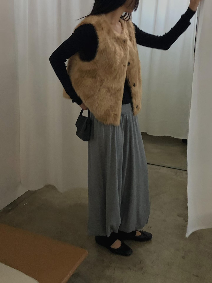 ALMOND東大門代購女裝新款人氣時尚真品休閑熱賣馬甲羊皮ALMOND馬甲