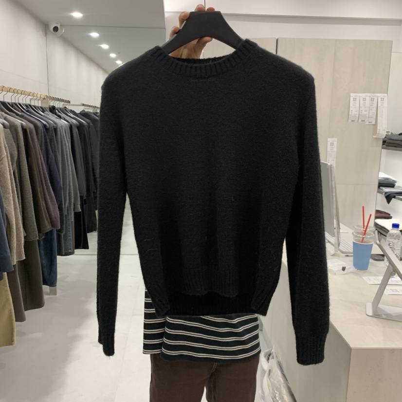 ETTER-B東大門實拍女裝新品休閑推薦人氣時尚熱賣針織衫ETTER-B針織衫圖色4黑