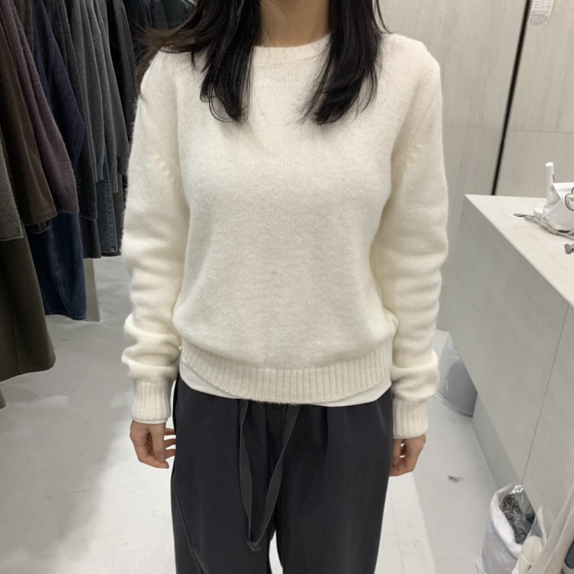 ETTER-B東大門實拍女裝新品休閑推薦人氣時尚熱賣針織衫ETTER-B針織衫圖色5白