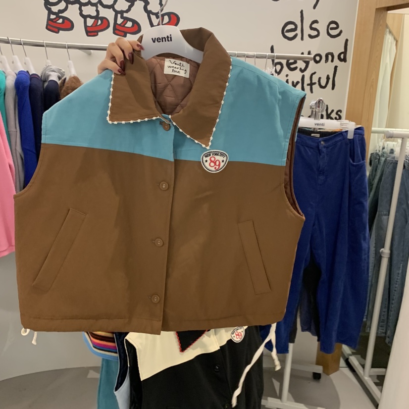 VENTI東大門實拍女裝新款真品熱賣時尚推薦休閑人氣馬甲夾棉VENTI馬甲圖色3