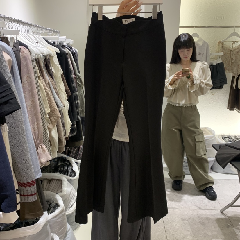 TYCHE韓國直郵女士新品時尚真品推薦熱賣休閑人氣休閑褲TYCHE休閑褲圖色2黑