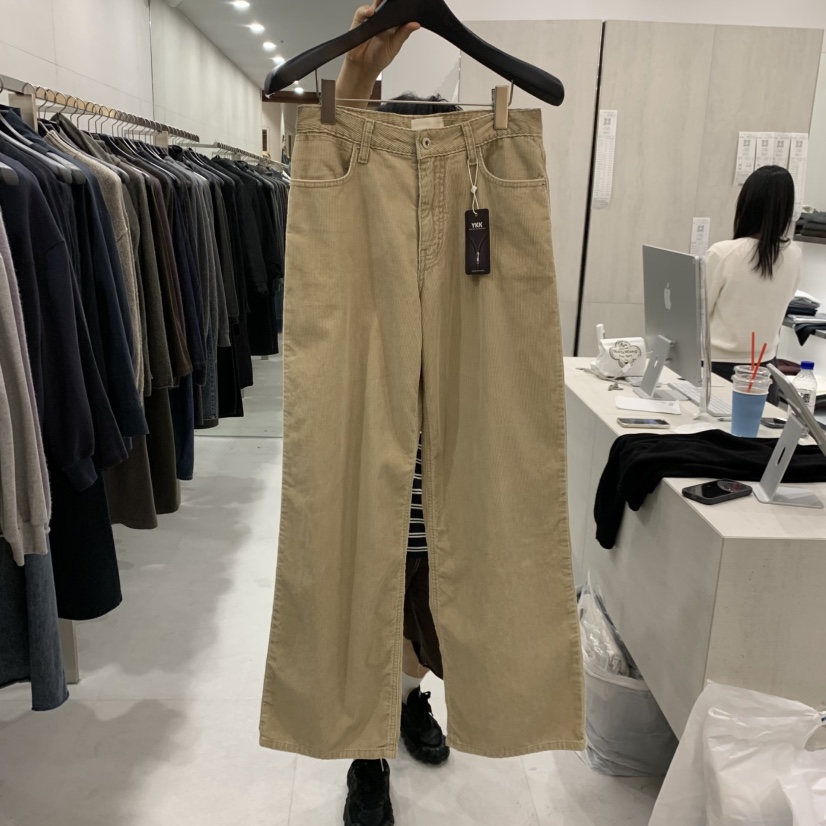 ETTER-B韓國直郵女裝新品休閑推薦真品人氣時尚熱賣牛仔褲ETTER-B牛仔褲圖色1米黃
