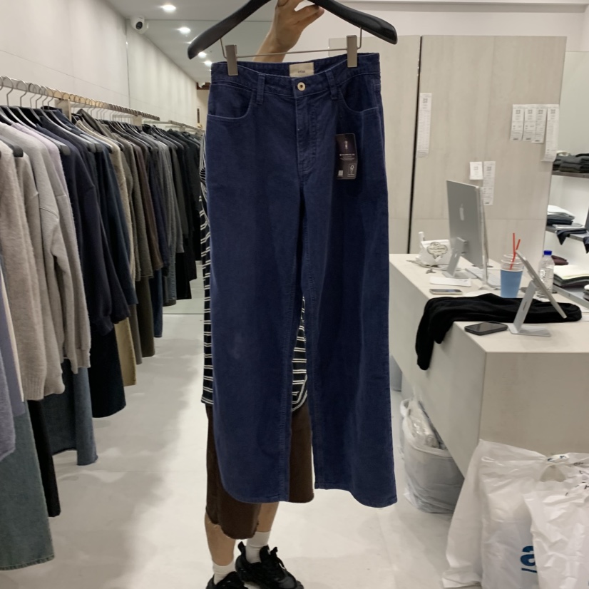 ETTER-B韓國直郵女裝新品休閑推薦真品人氣時尚熱賣牛仔褲ETTER-B牛仔褲圖色2藍